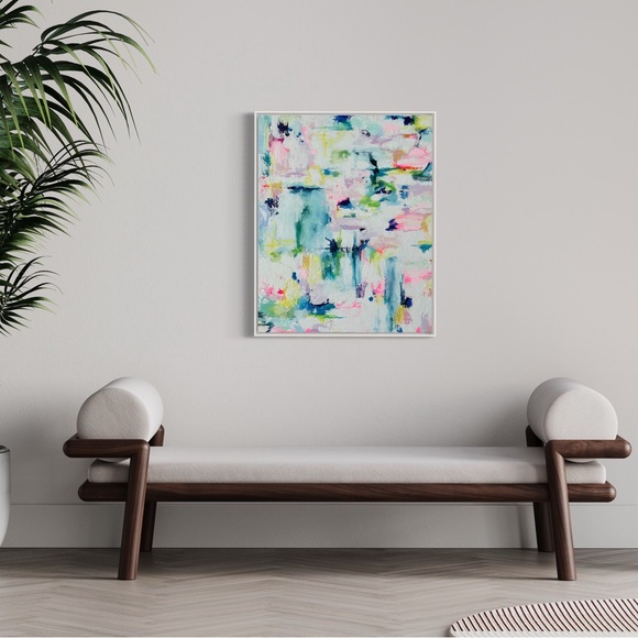 24x30" Original painting for sale by artist, preppy wall decor, pastel art - Picture 2 of 6